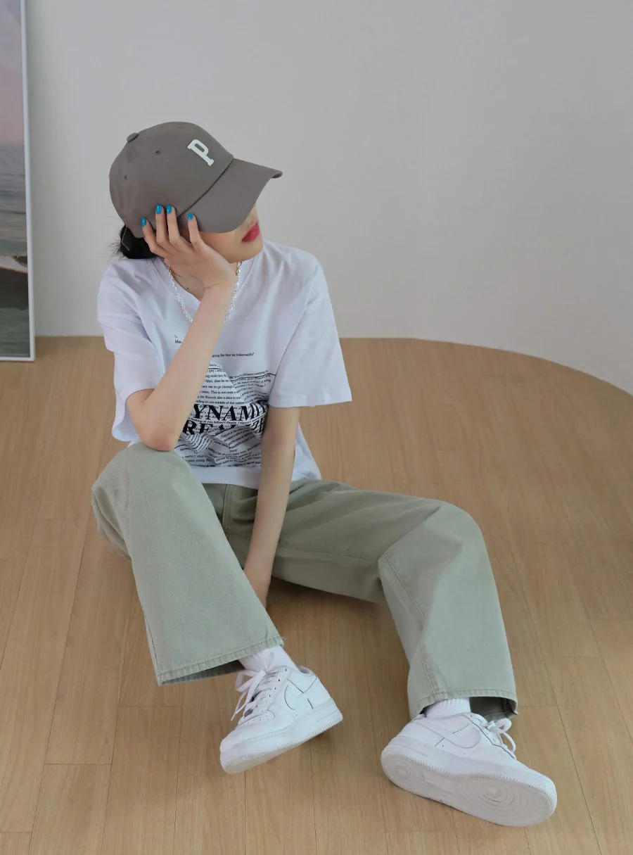 Baseball Cap with Logo Print CM03 - Image 5