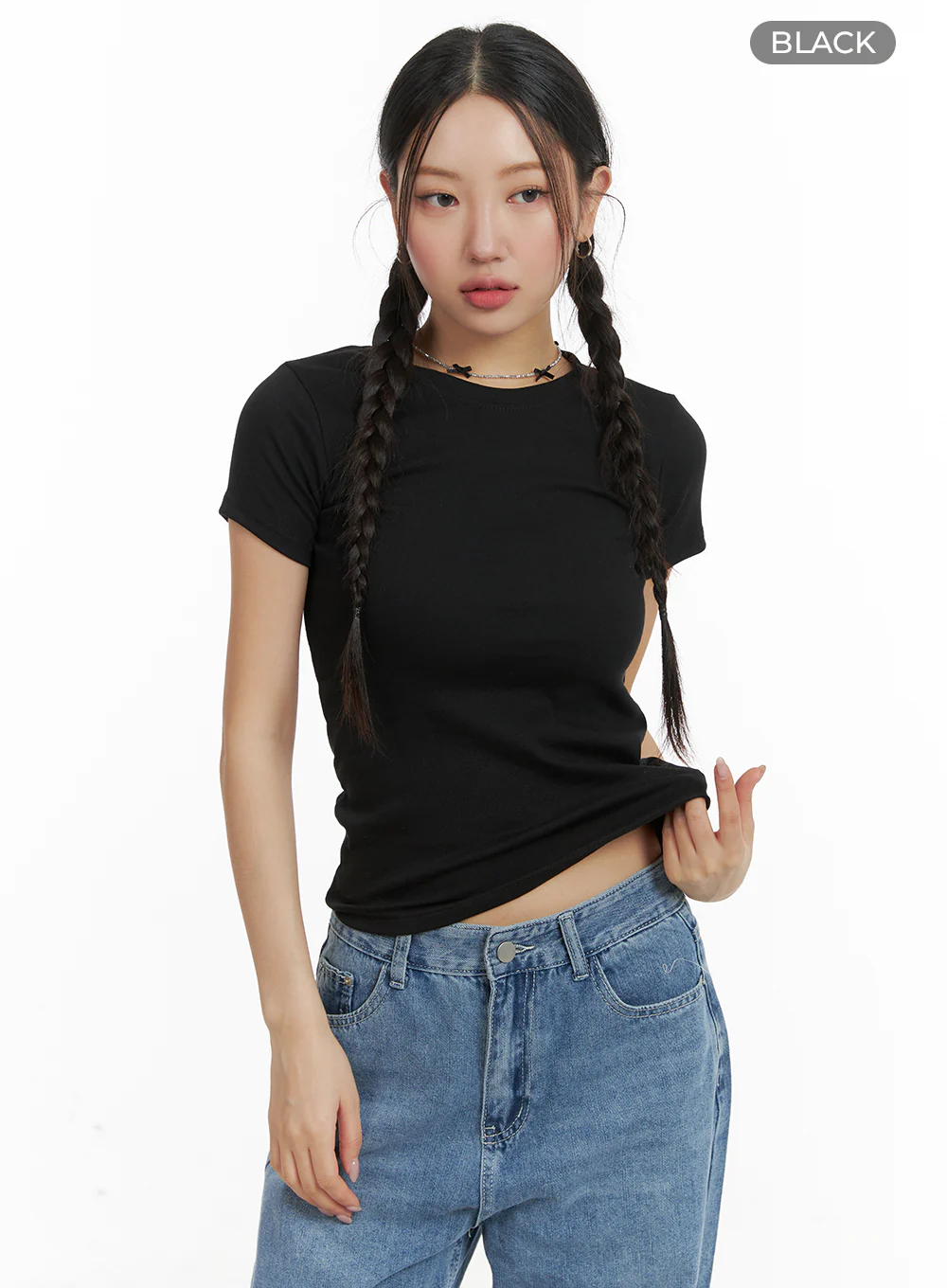 Basic Cotton Tee OA402 - Image 6