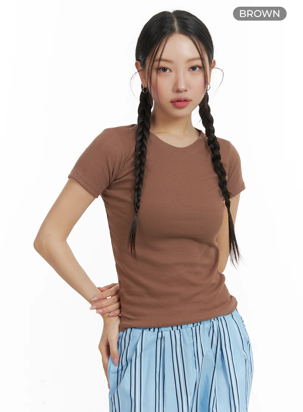 Basic Cotton Tee OA402 - Image 8