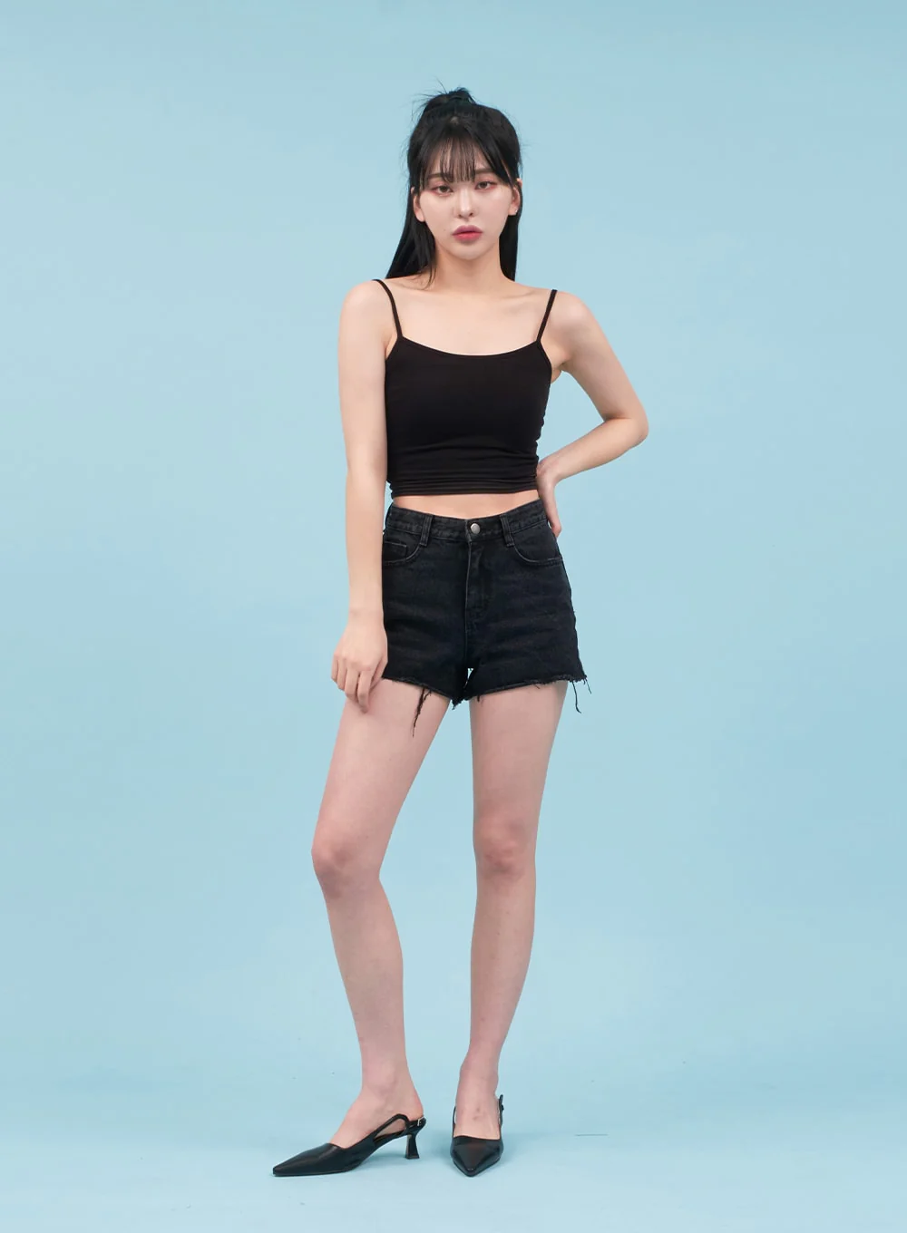 Basic Cropped Cami Top CA07 - Image 3