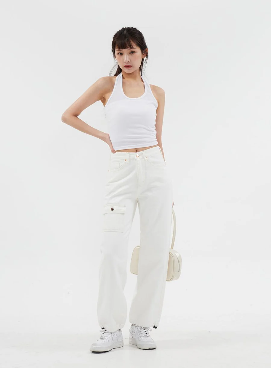 Basic Halterneck Tank Top CJj09 - Image 10