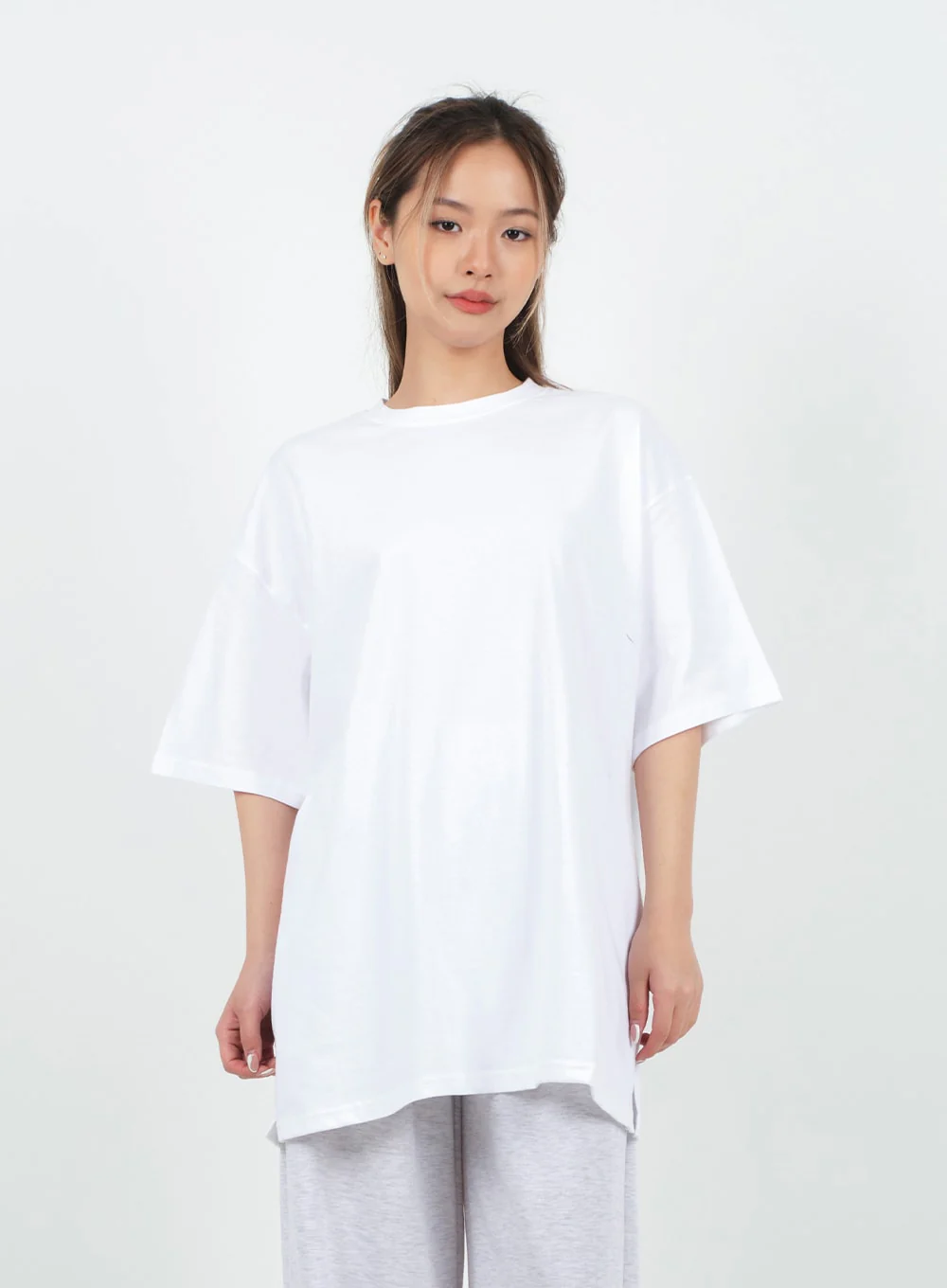 Basic Loose Fit Oversized T-shirt CA26 - Image 19