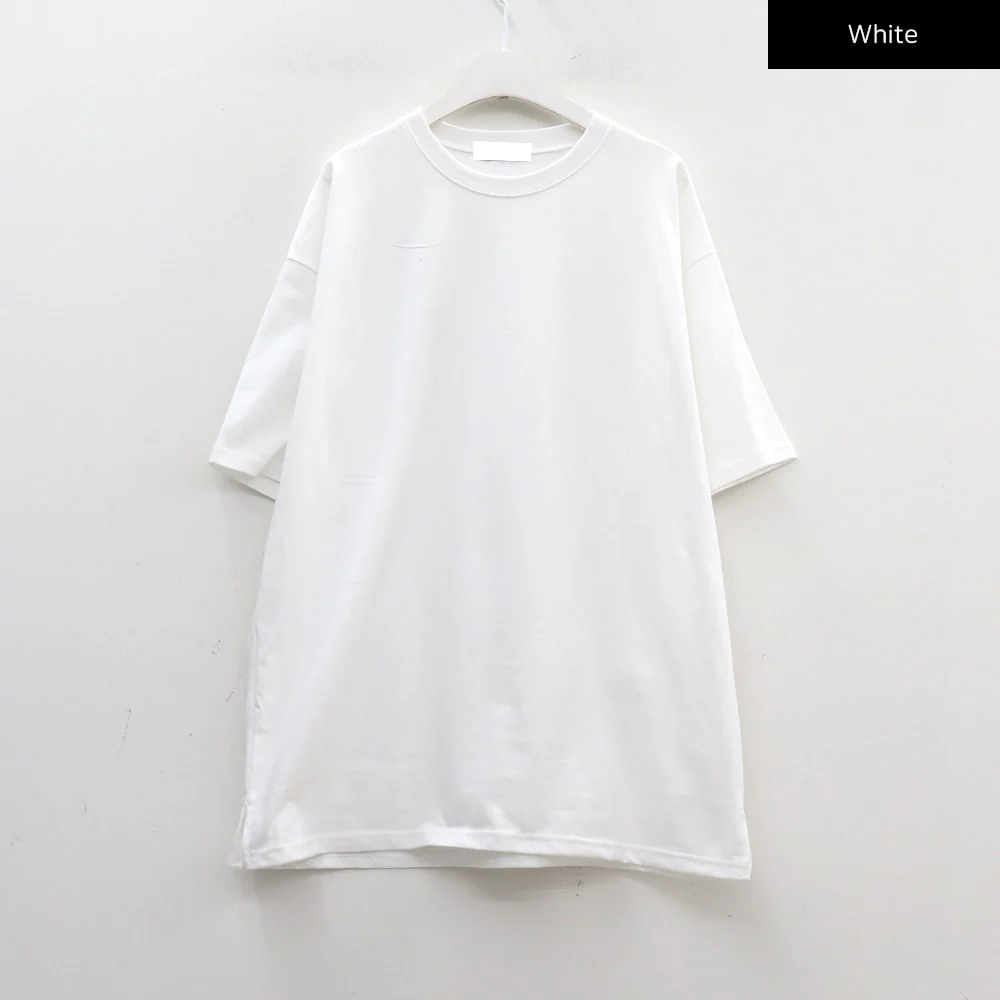 Basic Loose Fit Oversized T-shirt CA26 - Image 22