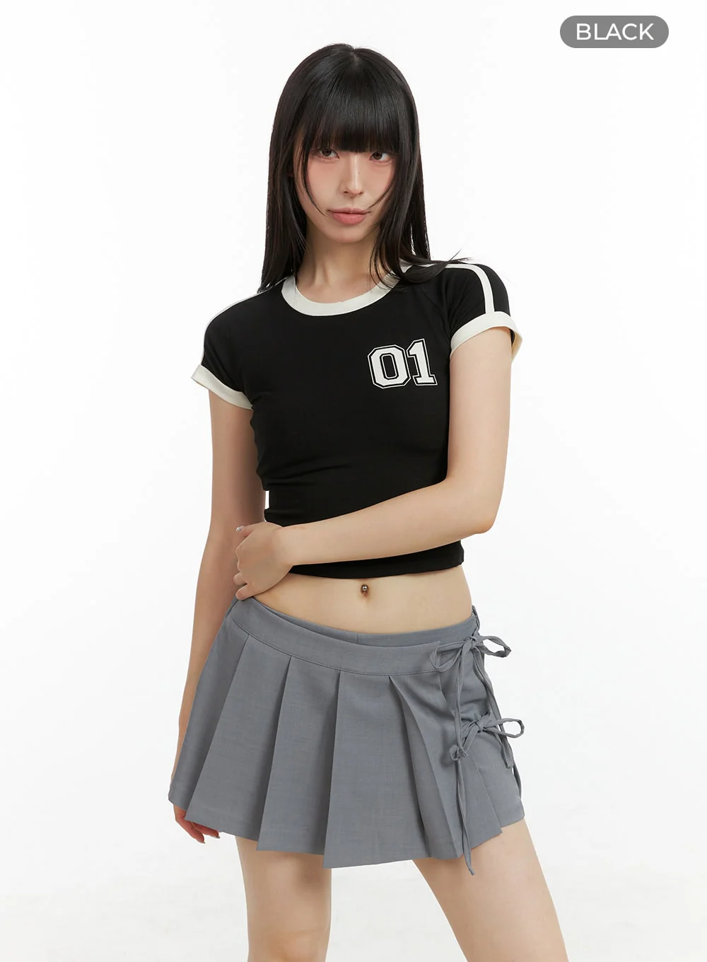 Blokecore Raglan Crop Tee CL422 - Image 11