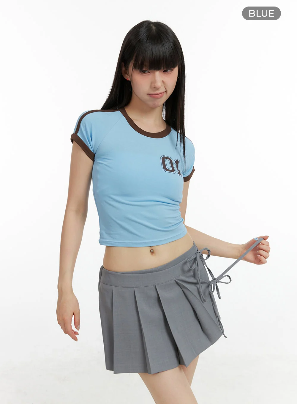 Blokecore Raglan Crop Tee CL422 - Image 12