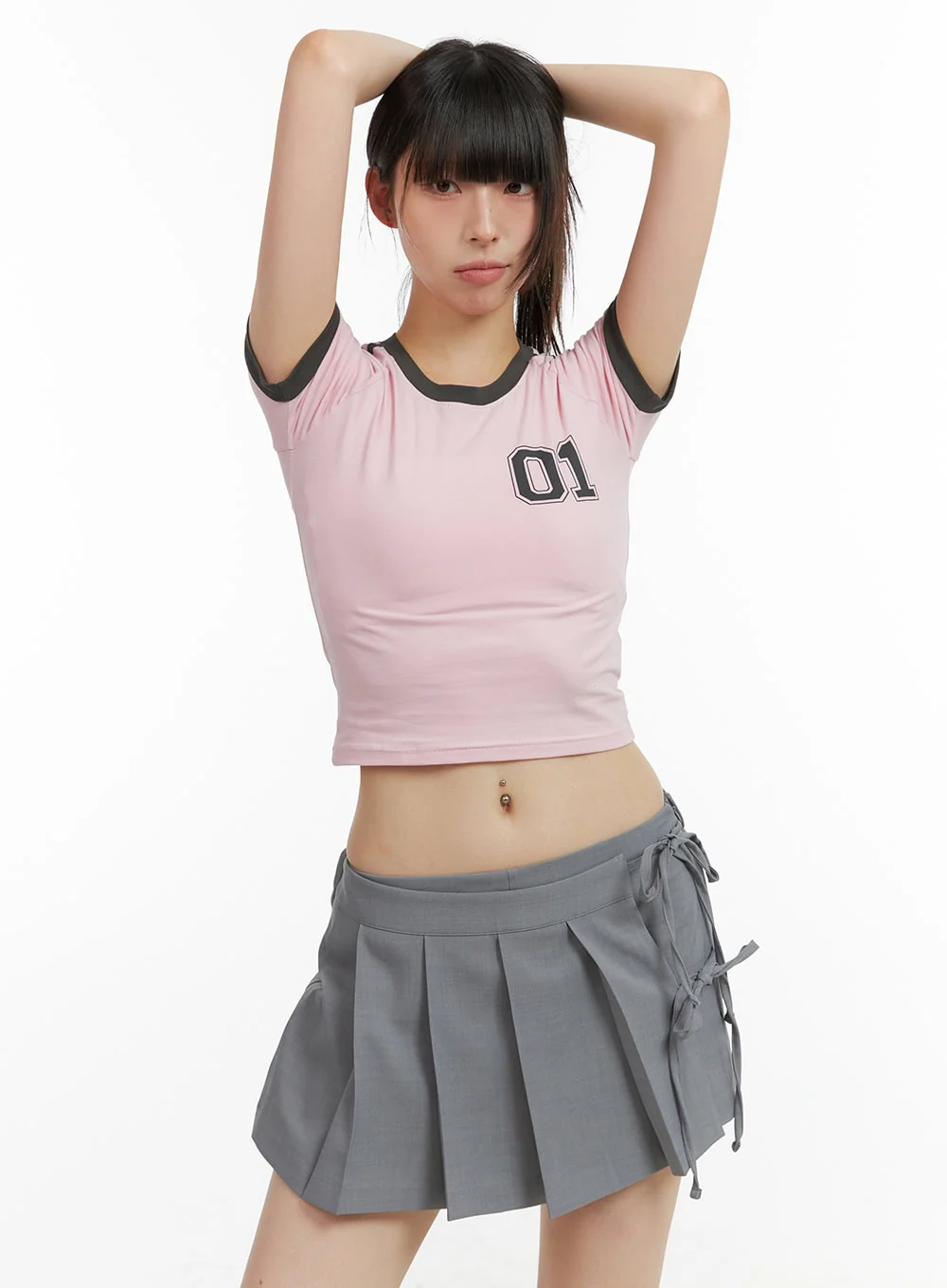 Blokecore Raglan Crop Tee CL422 - Image 6