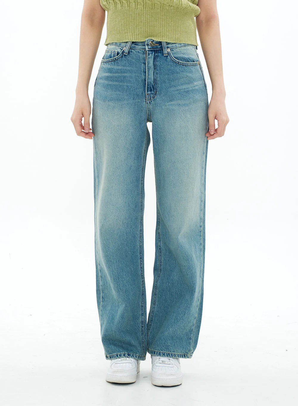 Cable Knit Collared Short-sleeve Sweater CA01 - Image 5