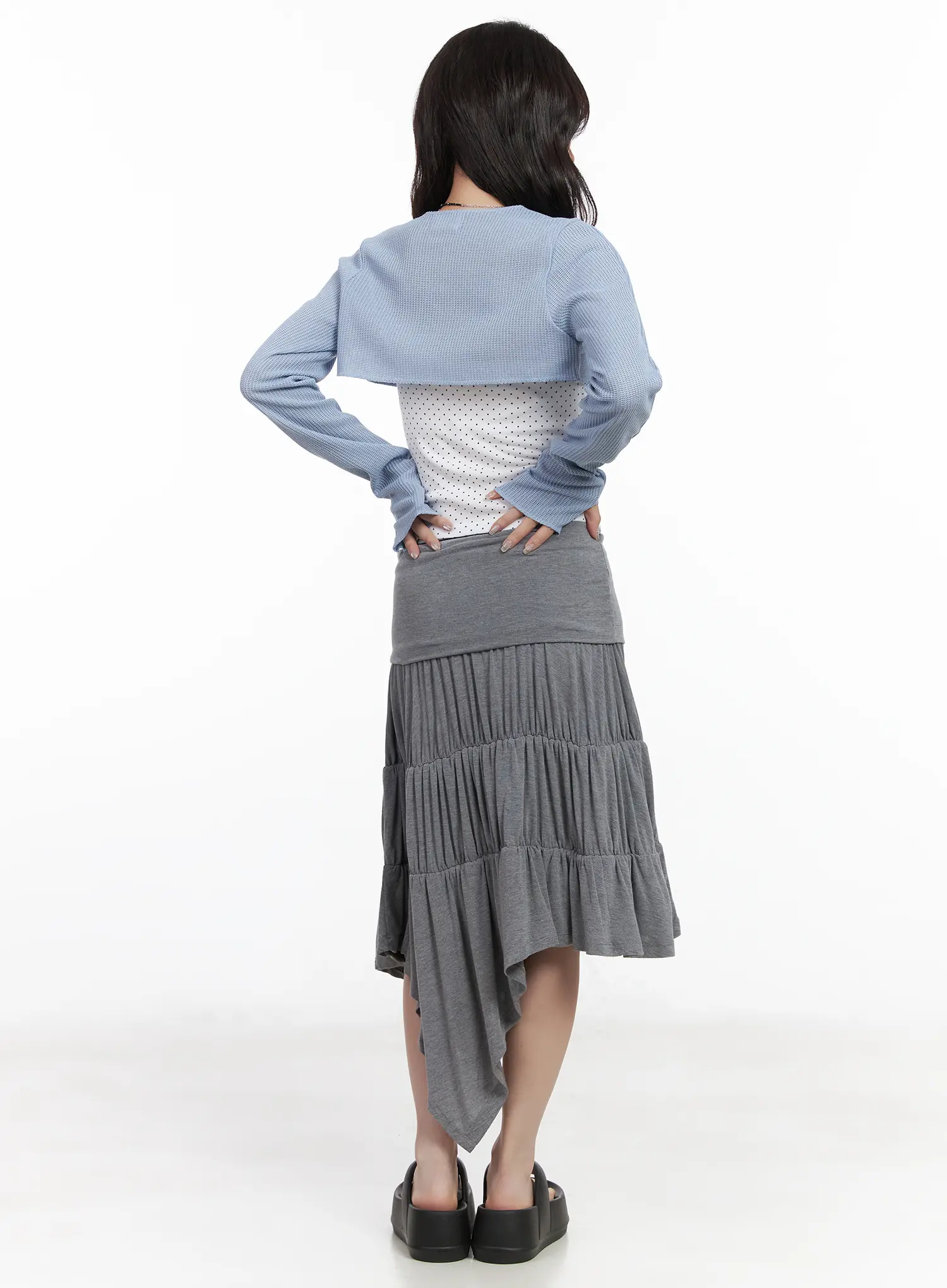 Chic Net Crop Cardigan CF519 - Image 5