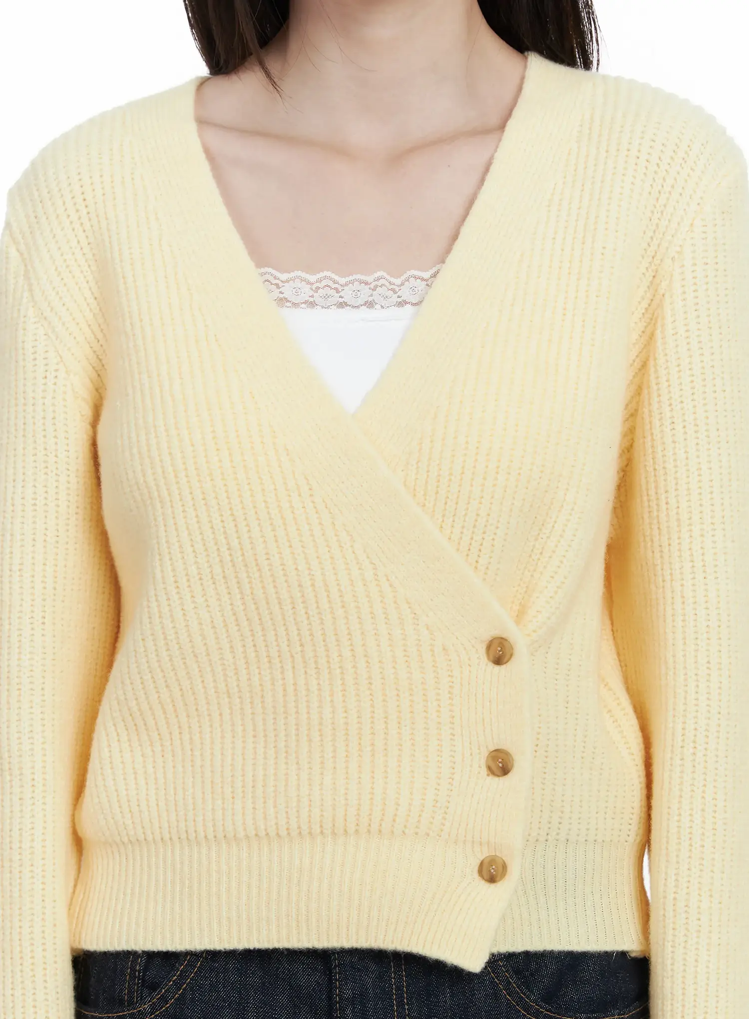 Chic V-Neck Wrap Knit Cardigan IF520 - Image 5