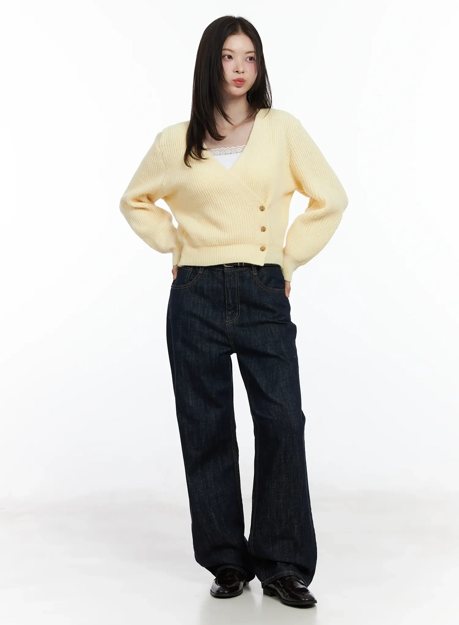 Chic V-Neck Wrap Knit Cardigan IF520 - Image 6