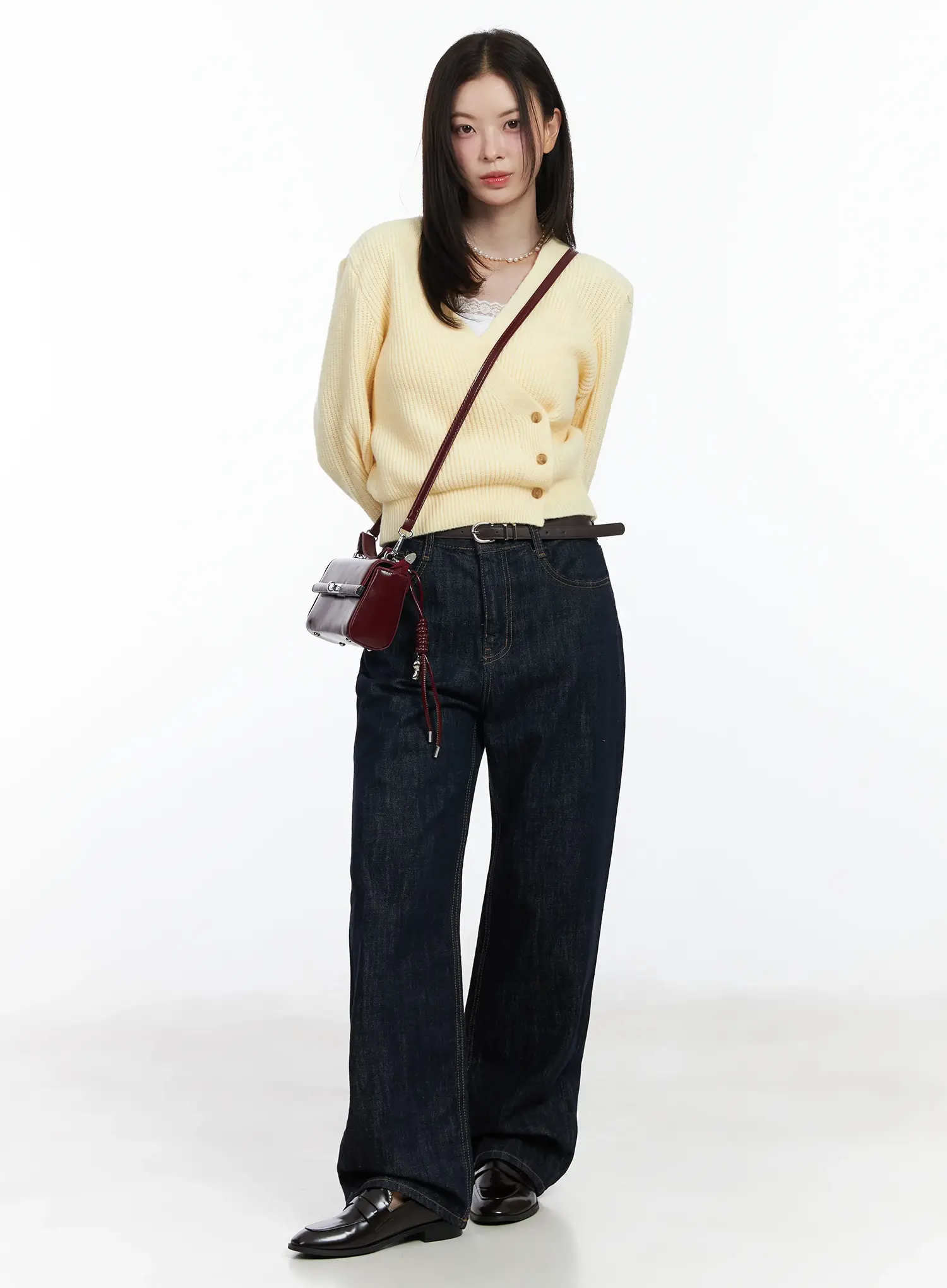 Chic V-Neck Wrap Knit Cardigan IF520 - Image 9