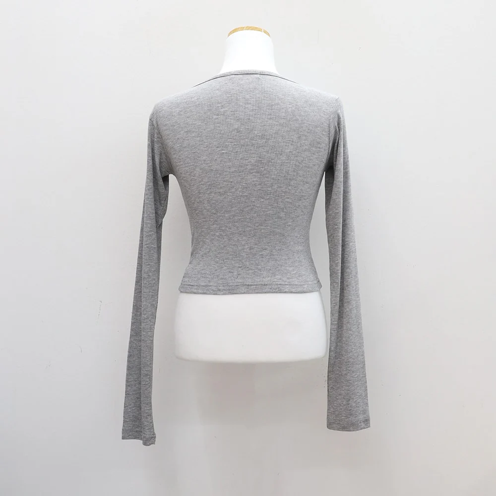 Cropped Cardigan with Diagonal Buttons CM22 - Image 16