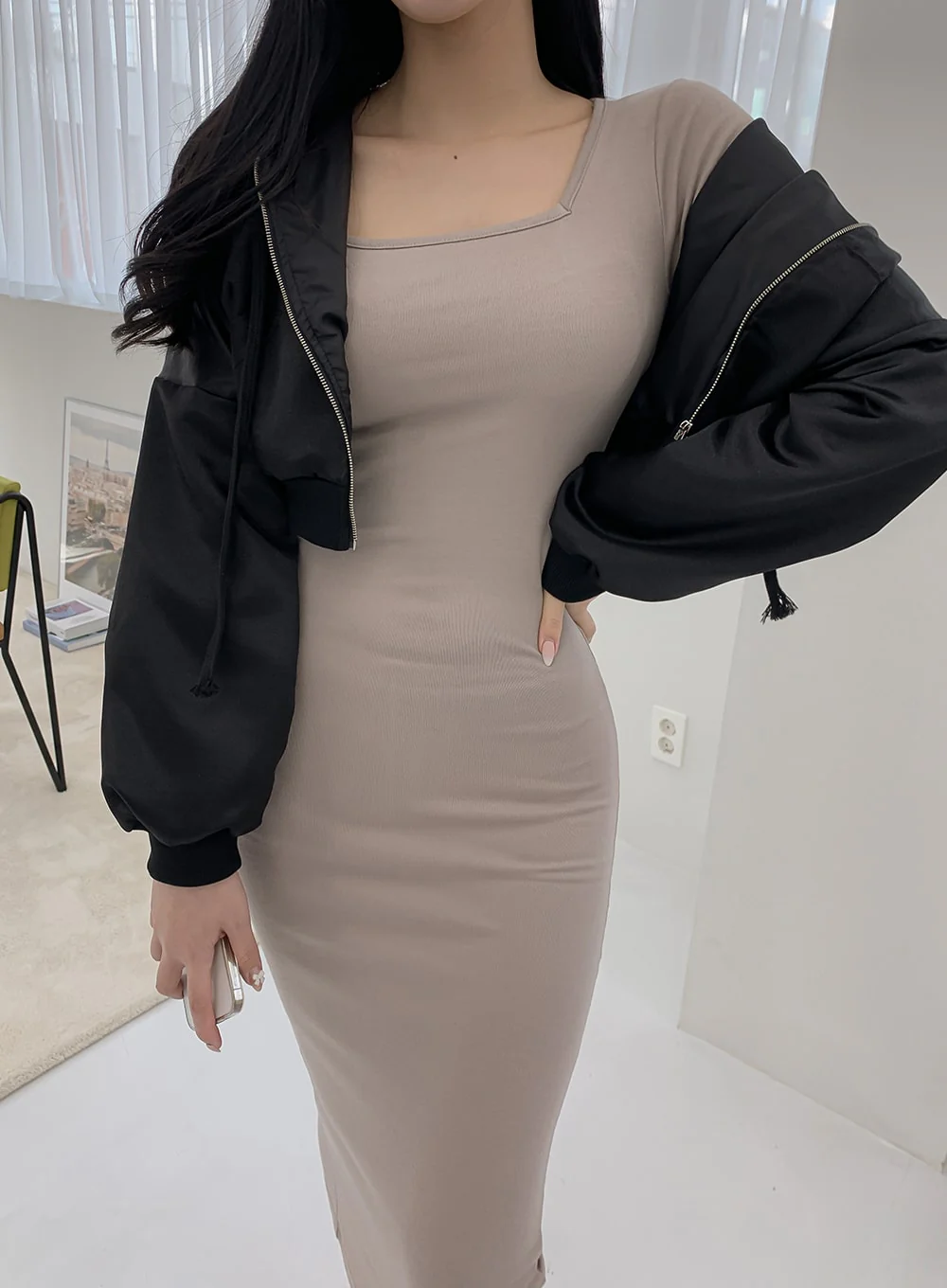 Cropped Flight Jacket IM12 - Image 13