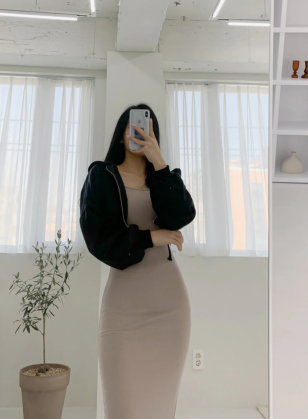 Cropped Flight Jacket IM12 - Image 5