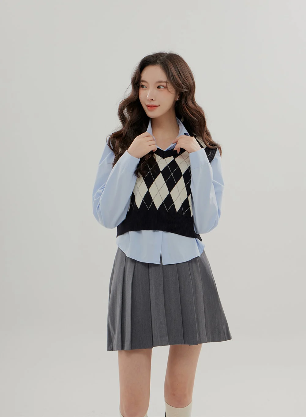 Cropped Long Sleeve Shirt B0802 - Image 12