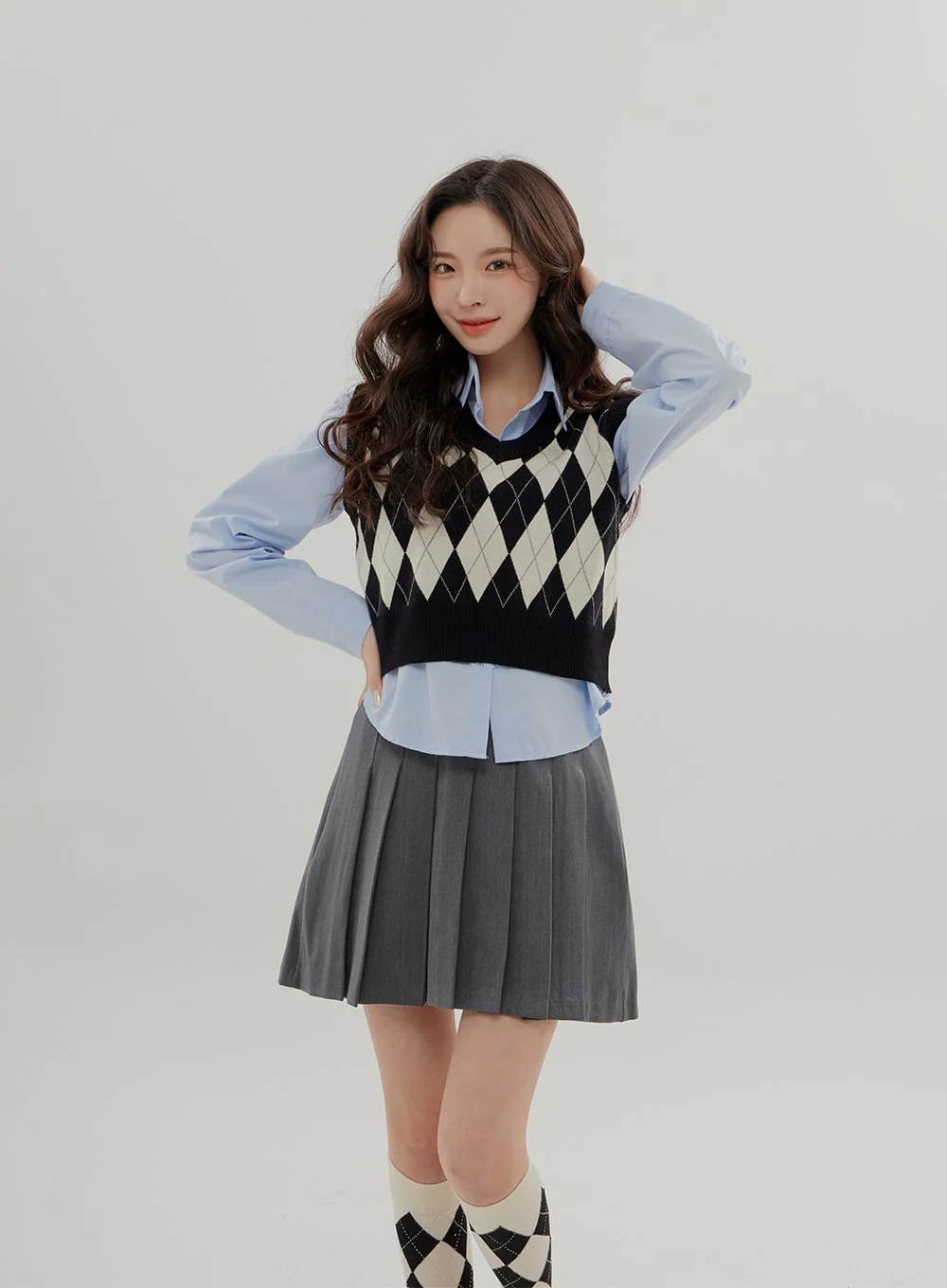 Cropped Long Sleeve Shirt B0802 - Image 13