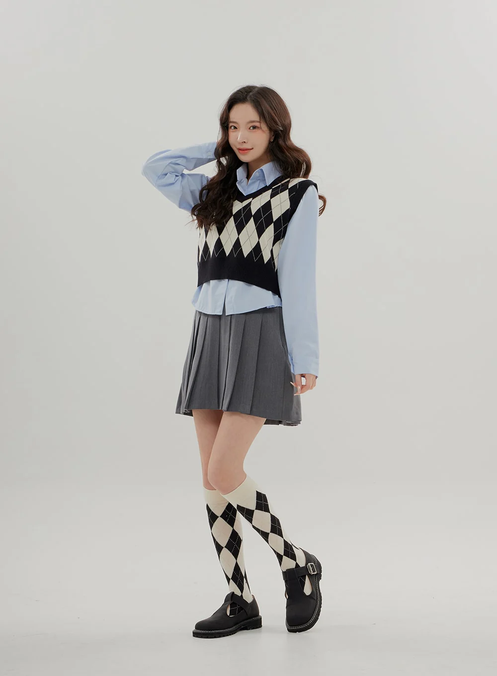 Cropped Long Sleeve Shirt B0802 - Image 17