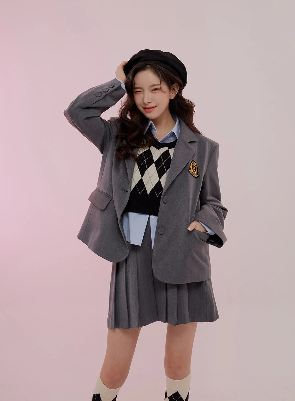 Cropped Long Sleeve Shirt B0802 - Image 21