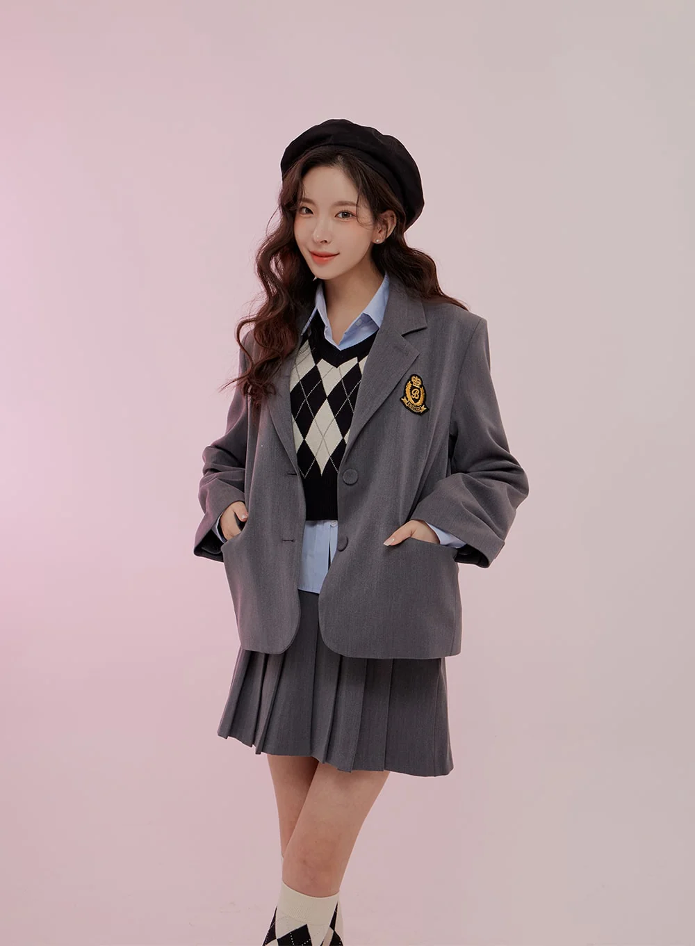 Cropped Long Sleeve Shirt B0802 - Image 23