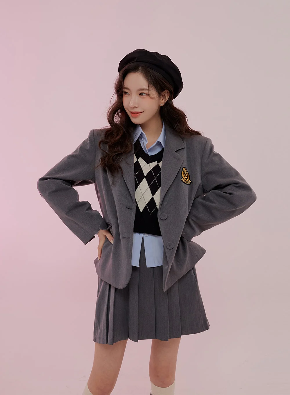 Cropped Long Sleeve Shirt B0802 - Image 24