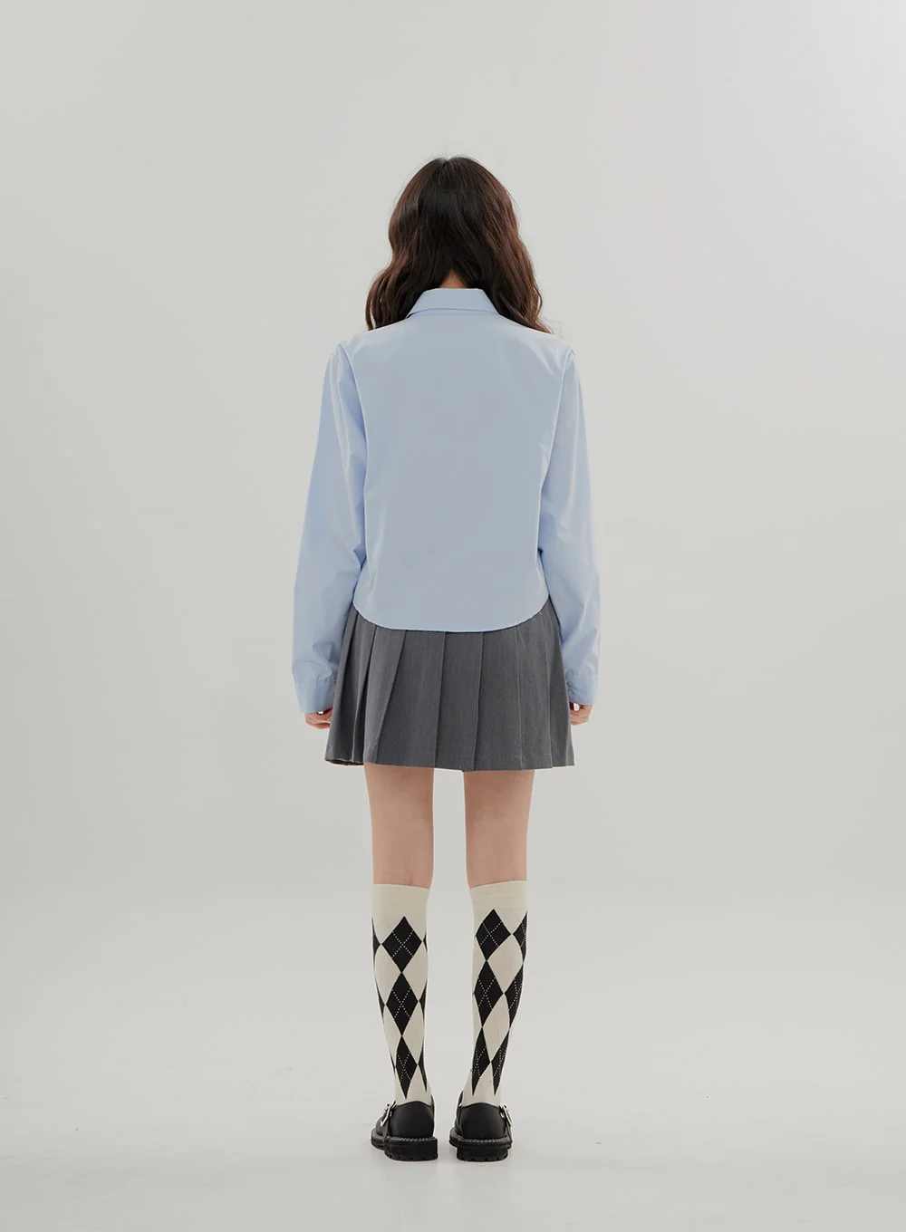 Cropped Long Sleeve Shirt B0802 - Image 28