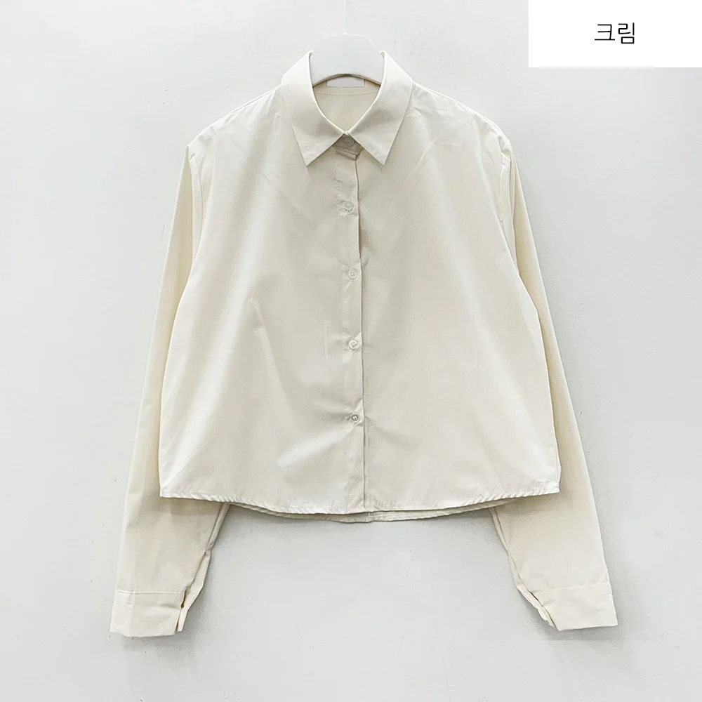 Cropped Long Sleeve Shirt B0802 - Image 31