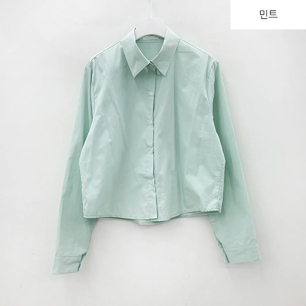 Cropped Long Sleeve Shirt B0802 - Image 35