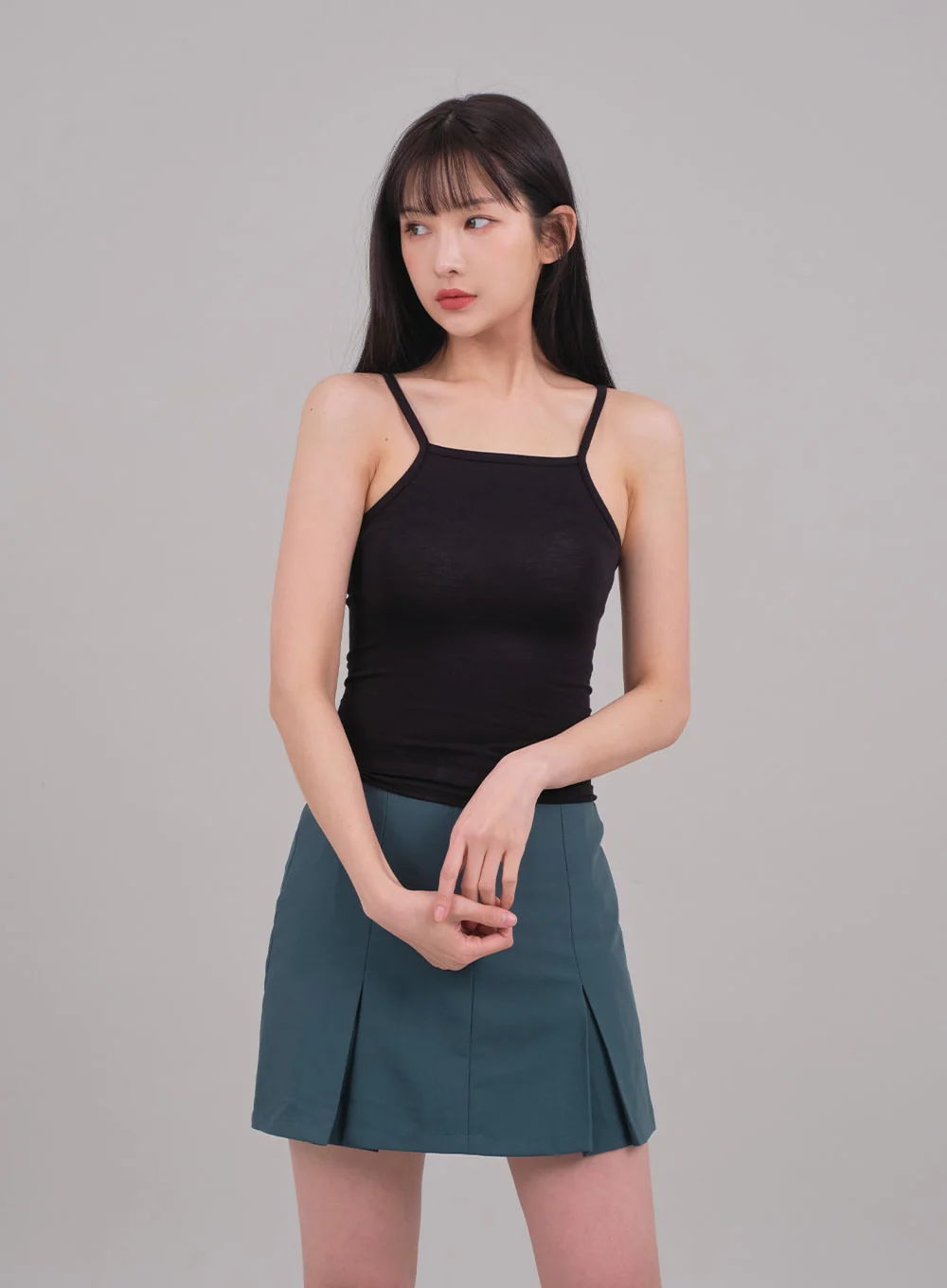 Cropped Long Sleeve Top with Front Shirring C2701 - Image 7