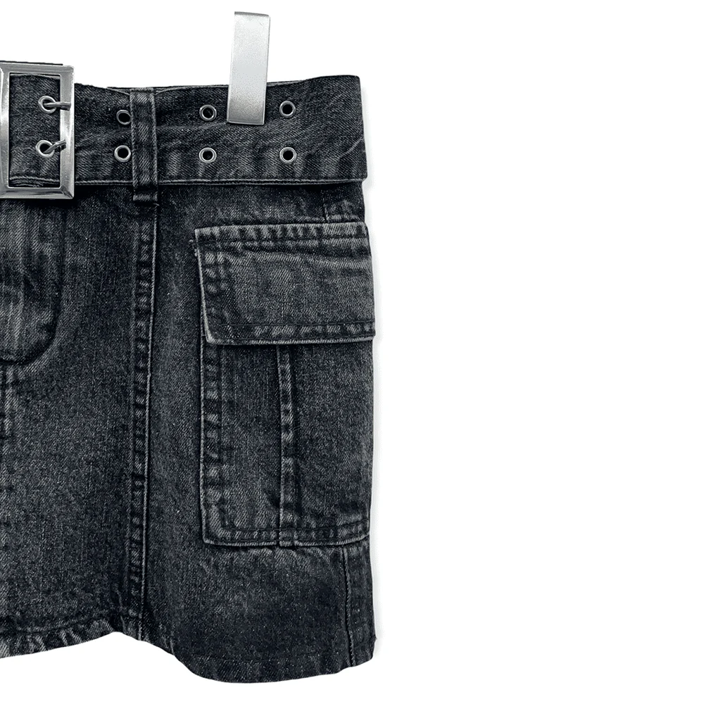 Denim Mini Skirt J21 - Image 18