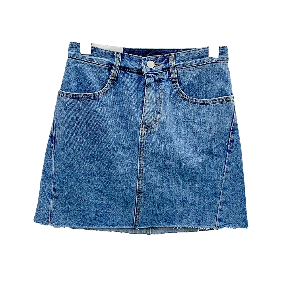 Denim Mini Skort U2202 - Image 6