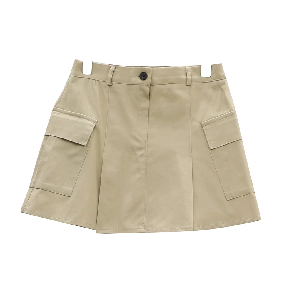 Double Pocket Pleated Mini Skirt OA01 - Image 18