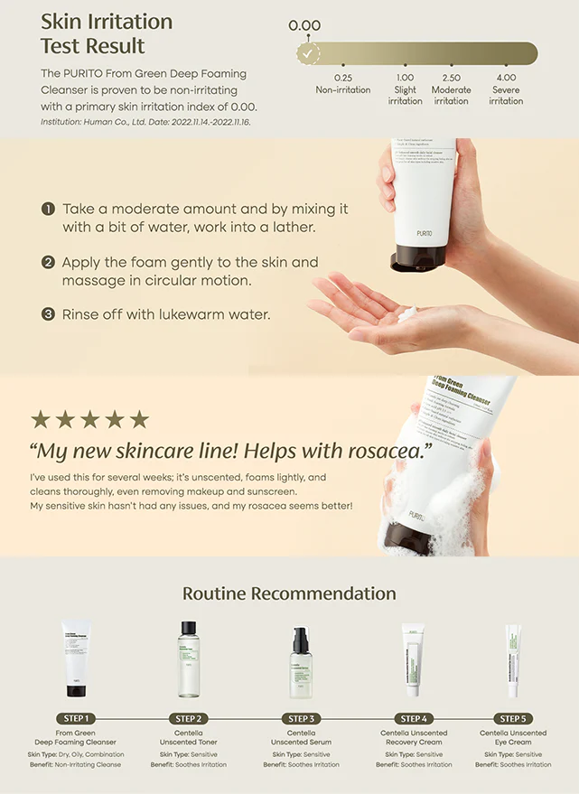 From Green Deep Foaming Cleanser (150ml) - Image 3