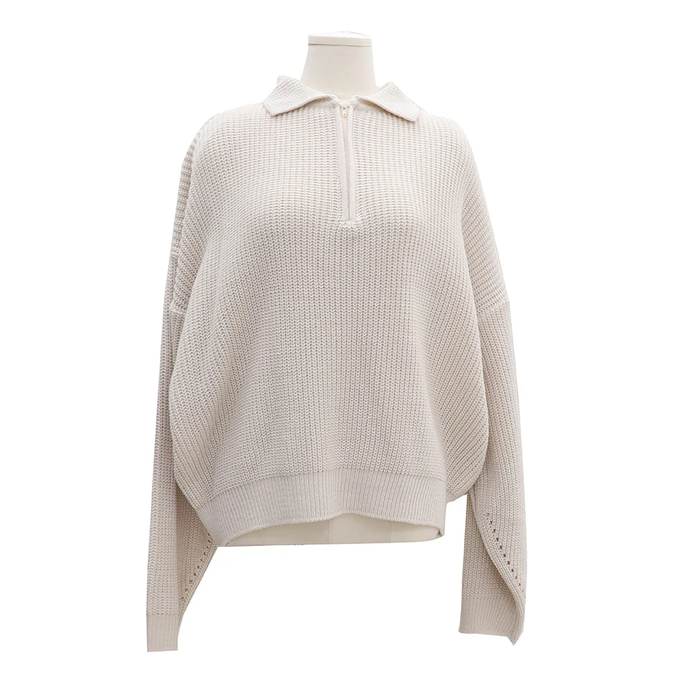 Half Zip-up Knitted Sweat Shirt OA01 - Image 18