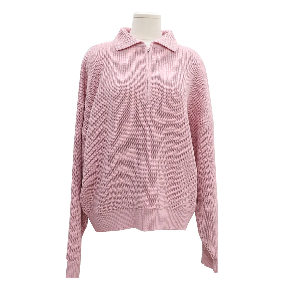 Half Zip-up Knitted Sweat Shirt OA01 - Image 20