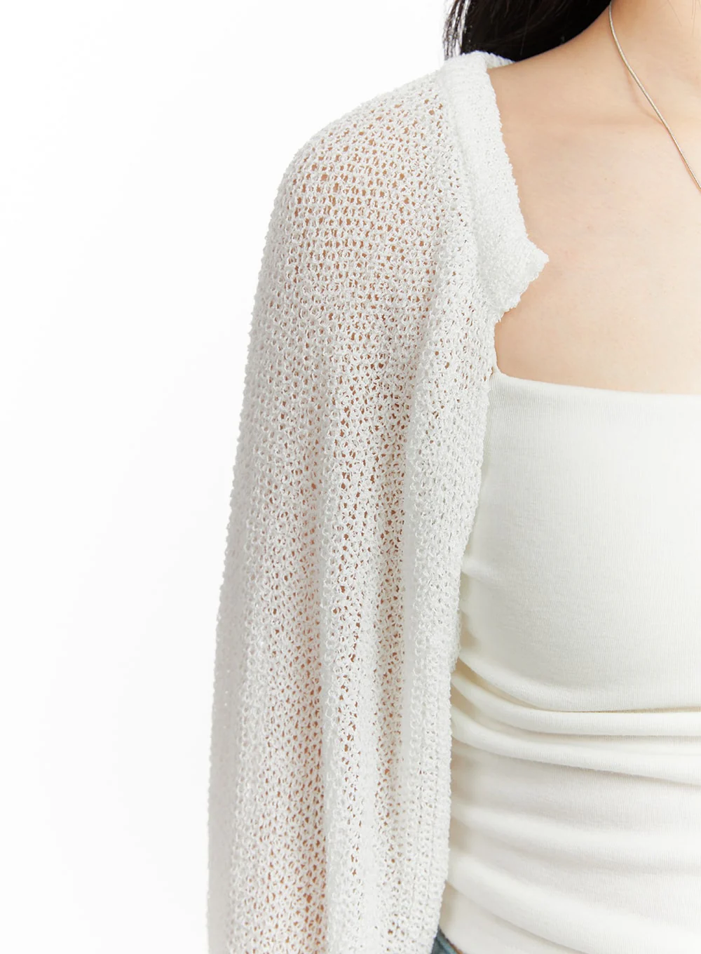 Hollow Out Knit Bolero OM412 - Image 3