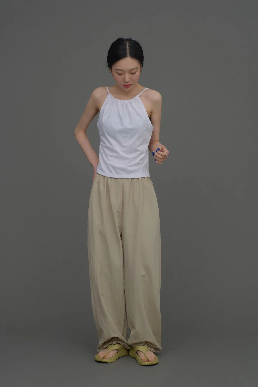 Loose Fit Banded Pants CA04 - Image 3