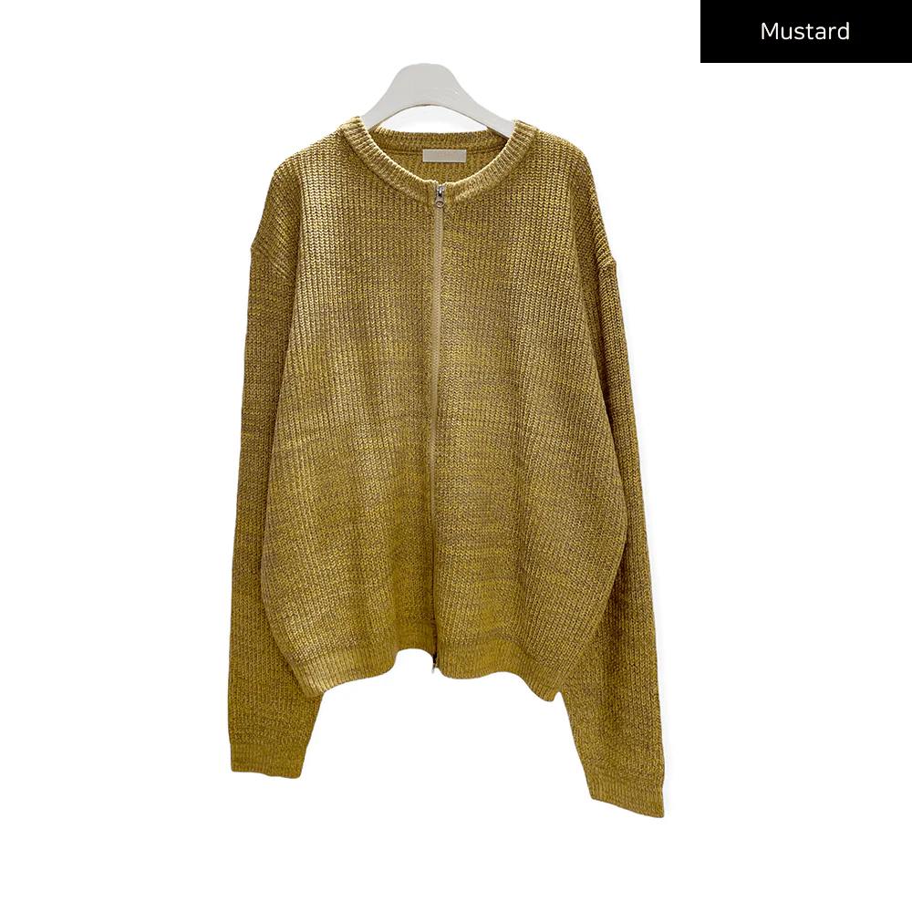 Loose Fit Knit with Two Way Zip - Image 23