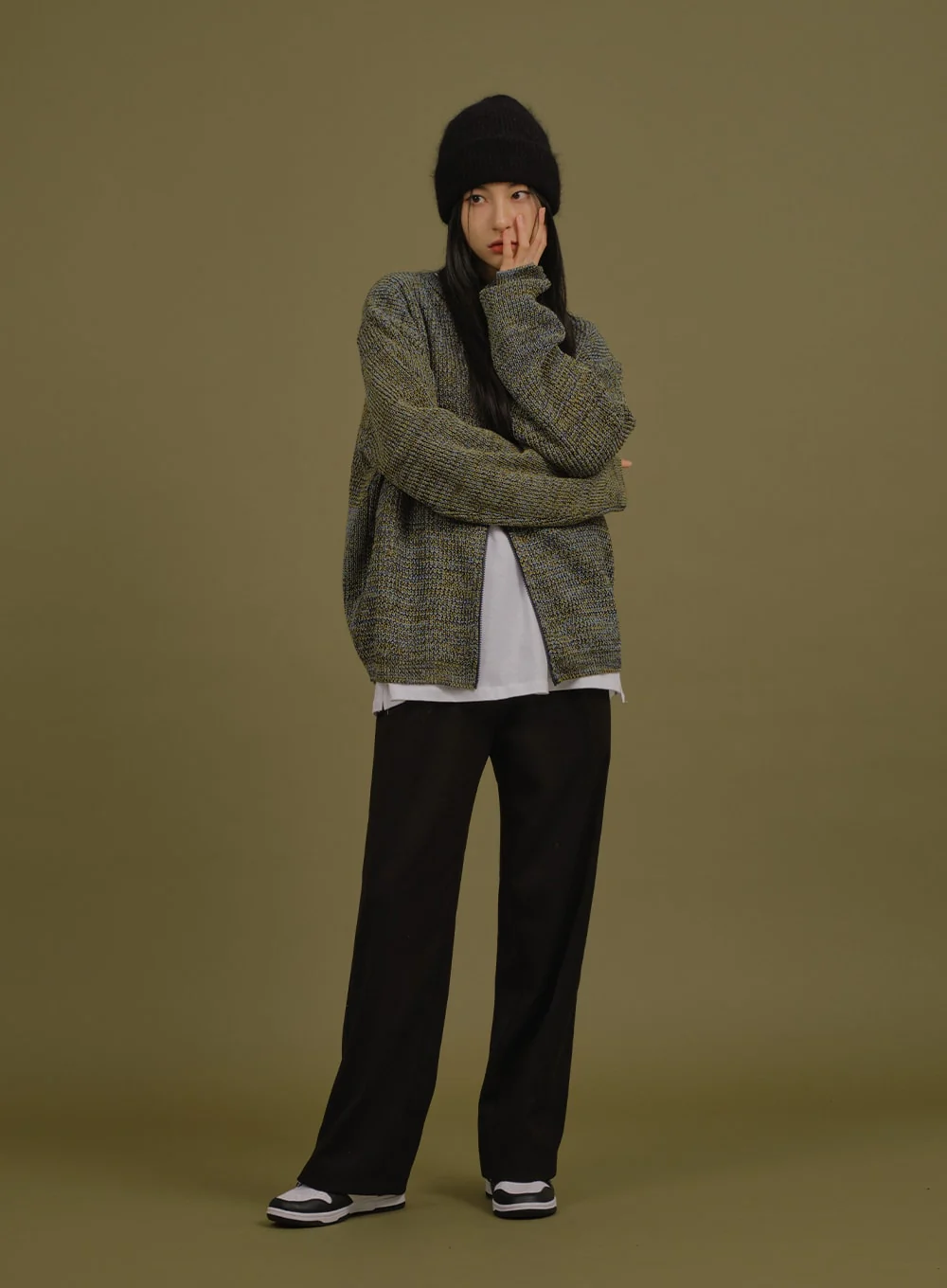 Loose Fit Knit with Two Way Zip - Image 5