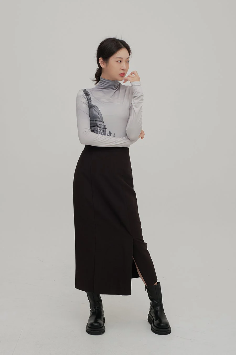Maxi Skirt with Slit - Image 9