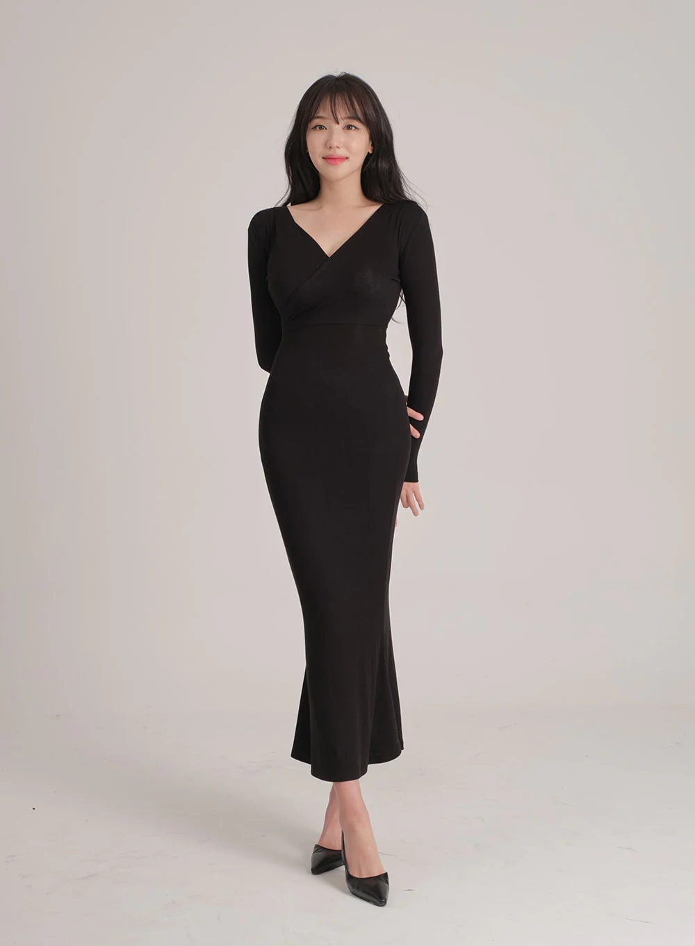 Maxi Wrap Mermaid Dress J31 - Image 13