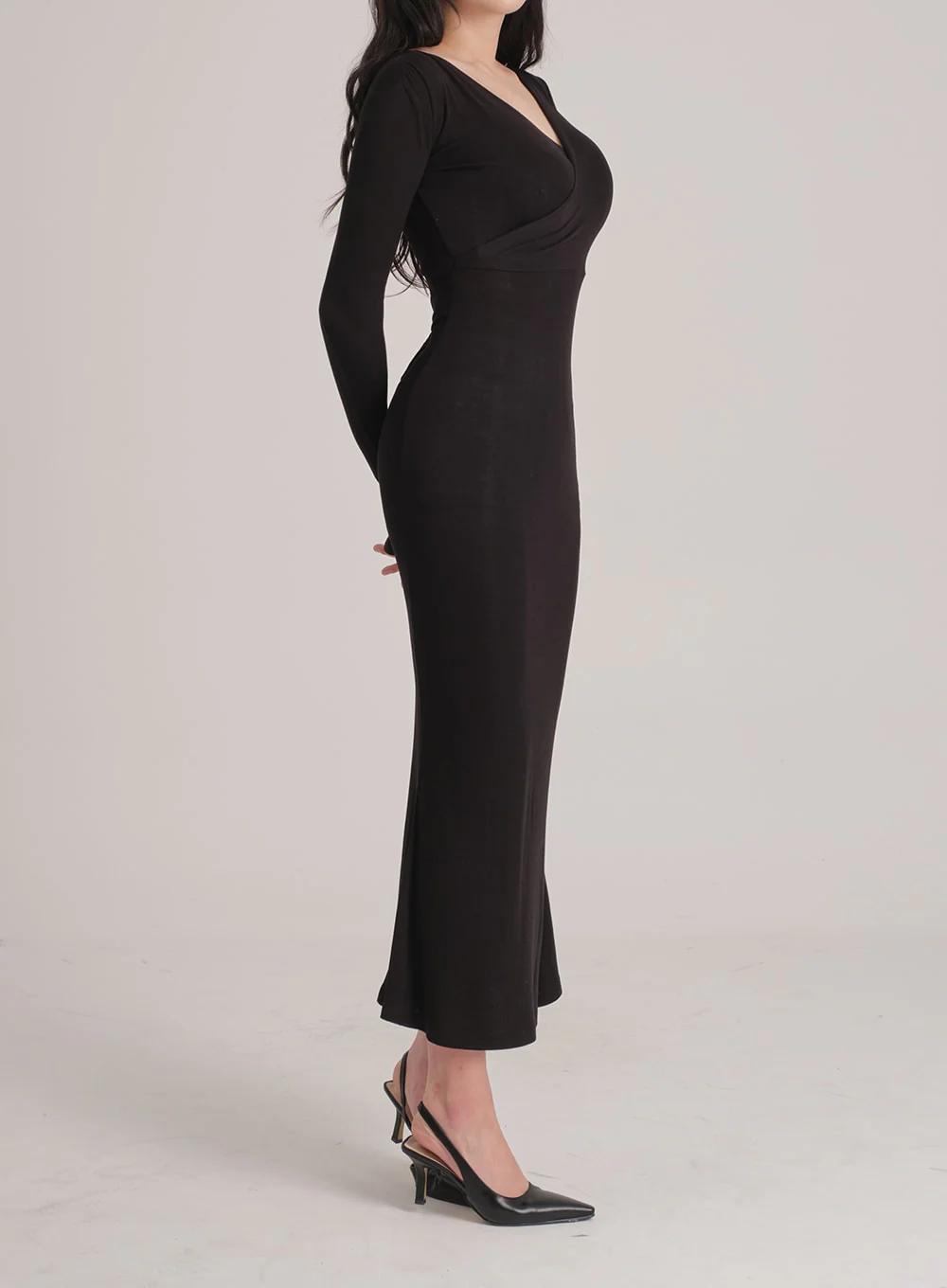 Maxi Wrap Mermaid Dress J31 - Image 16