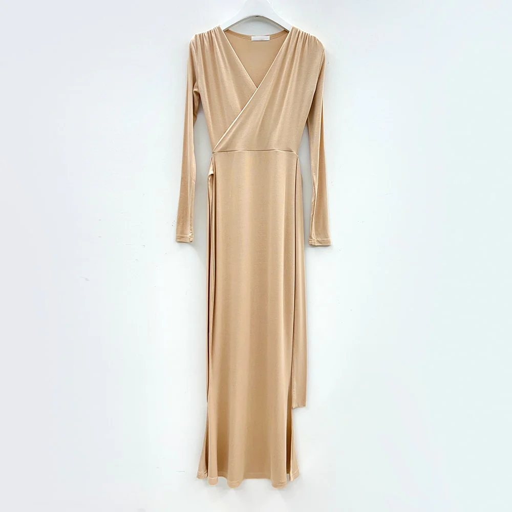 Maxi Wrap Mermaid Dress J31 - Image 20