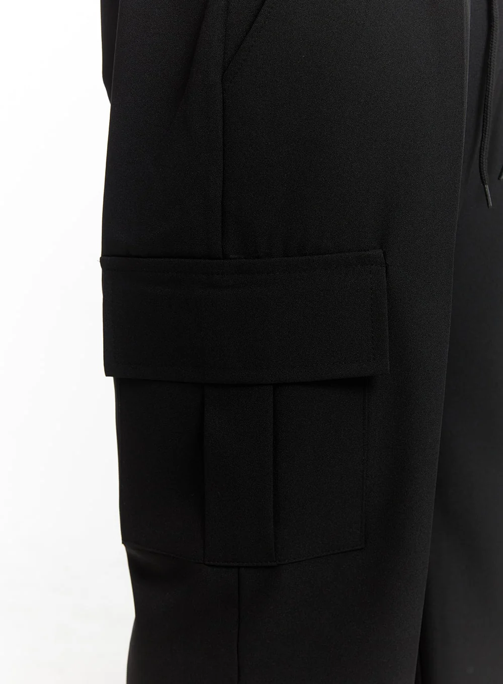 Men's Basic Straight Fit Cotton Cargo Pants IA401 - Image 4