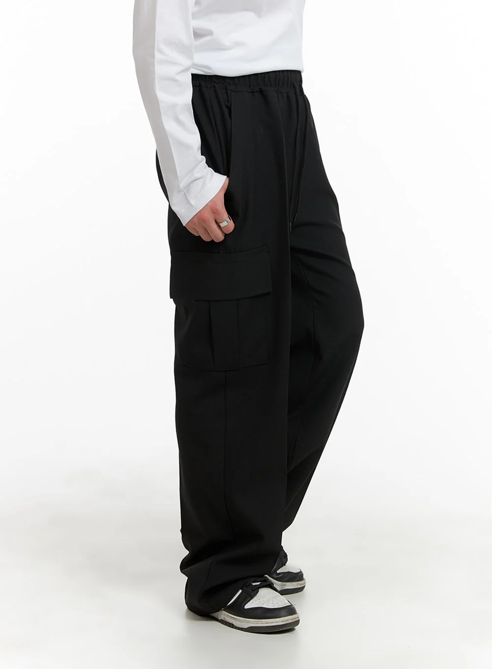 Men's Basic Straight Fit Cotton Cargo Pants IA401 - Image 5