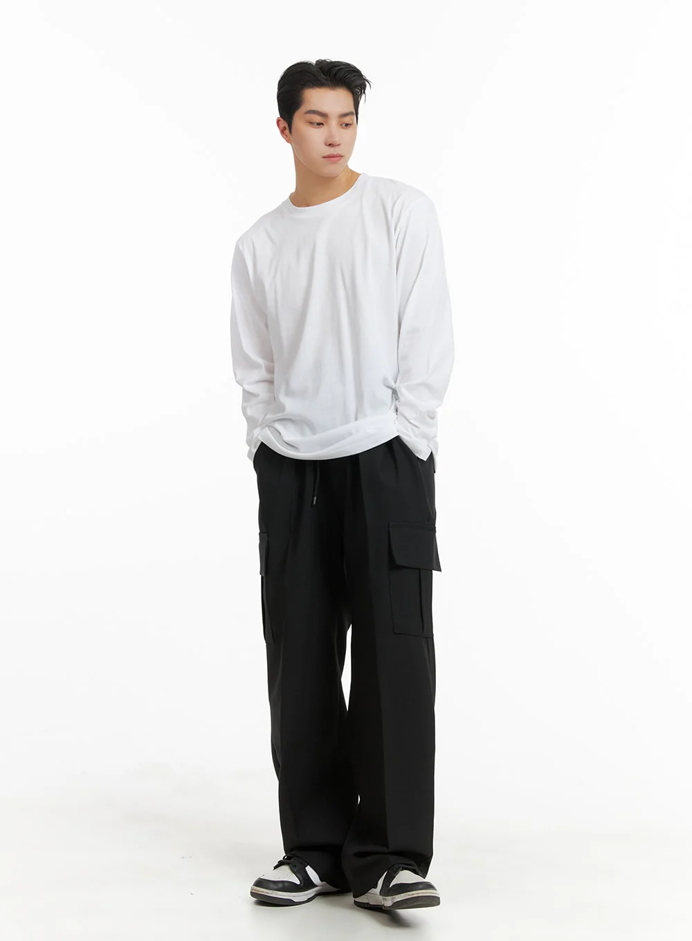 Men's Basic Straight Fit Cotton Cargo Pants IA401 - Image 6