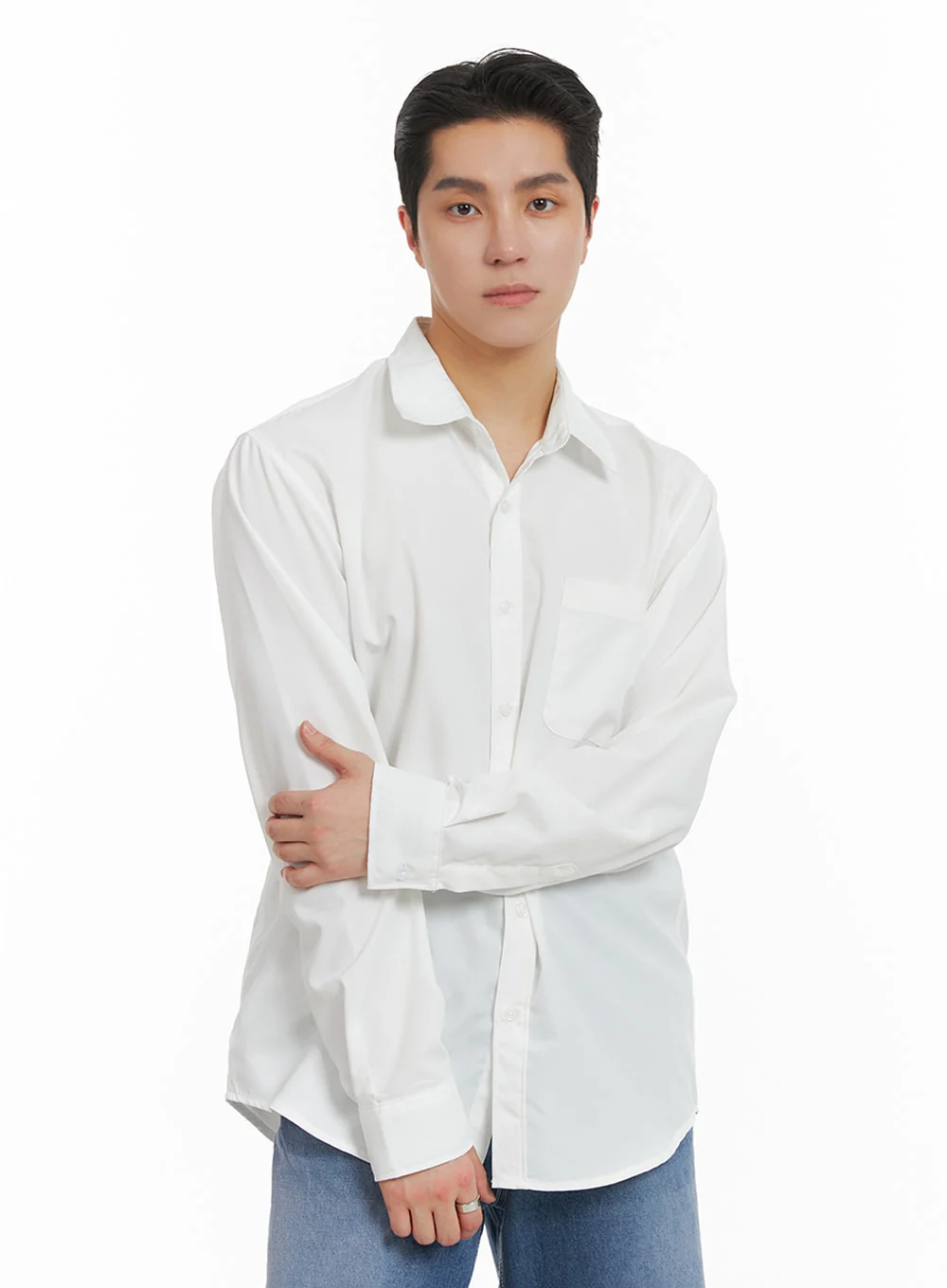 Men's Classic White Shirt IA401 - Image 3