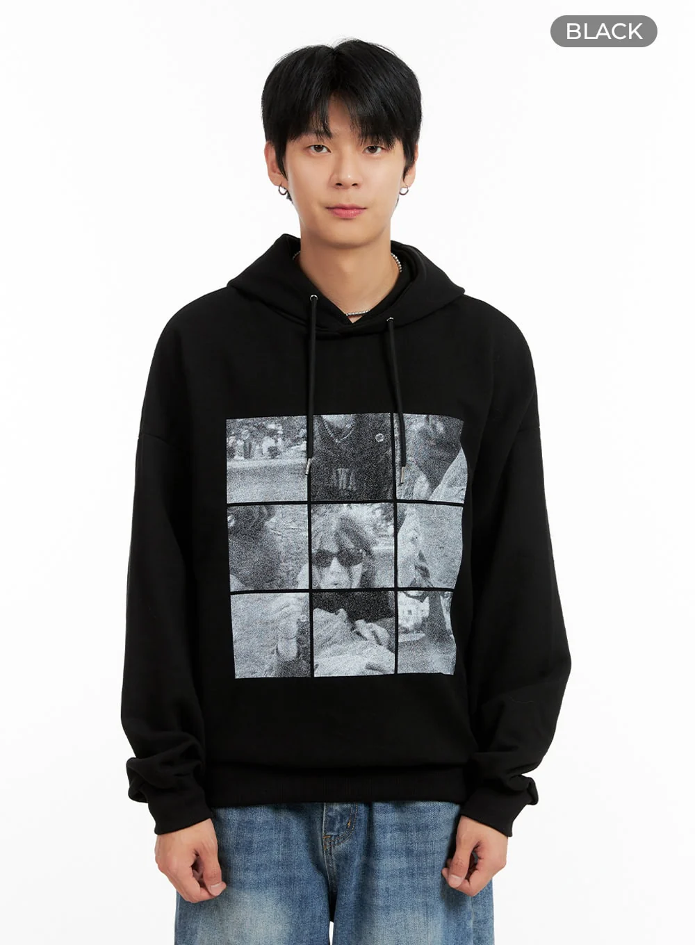 Men's Cotton Graphic Hoodie IG402 - Image 11