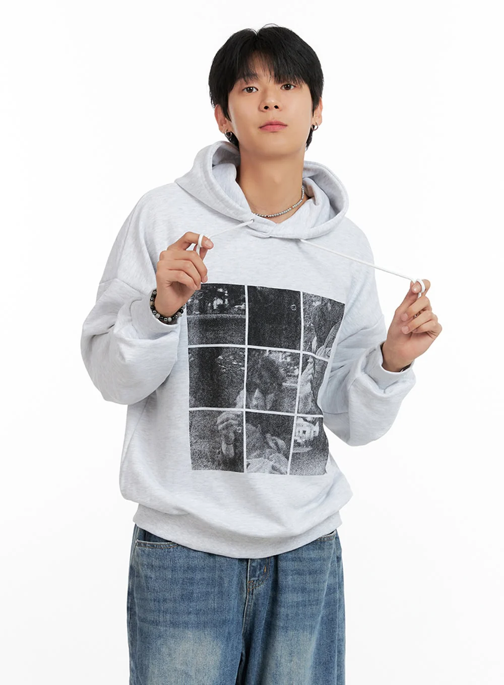 Men's Cotton Graphic Hoodie IG402 - Image 4