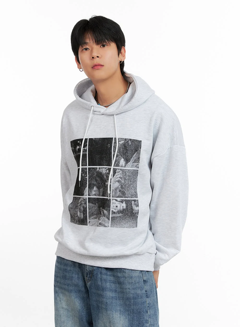 Men's Cotton Graphic Hoodie IG402 - Image 5
