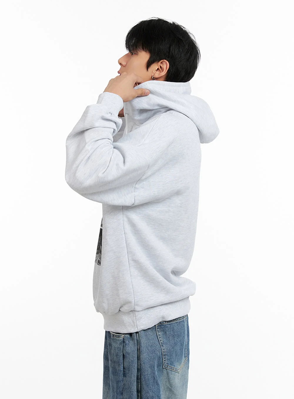 Men's Cotton Graphic Hoodie IG402 - Image 6